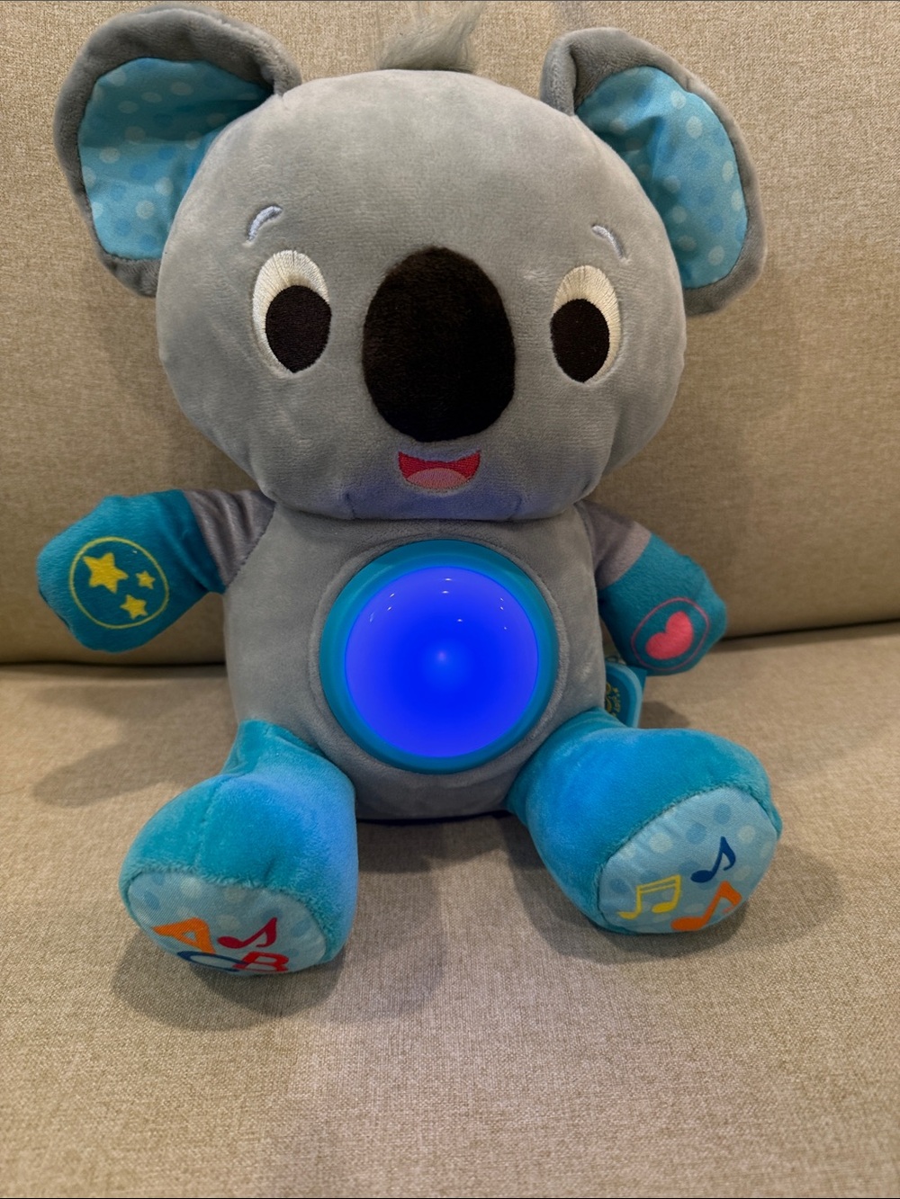 B Toys Learning Sidekick Light up interactive koala Plush!
